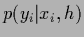 $p(y_i\vert x_i,h)$