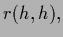 $\displaystyle r({h},{h})
,$