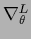 $\nabla^{L}_\theta$