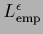 $L^\epsilon_{\rm emp}$