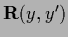 ${\bf R} (y,y^\prime)$