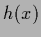 ${h}(x)$