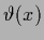 $\vartheta (x)$
