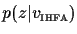 $p(z\vert v_{\scriptscriptstyle \rm IHFA})$