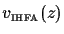 $v_{\scriptscriptstyle \rm IHFA}(z)$
