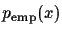$p_{\rm emp}(x)$