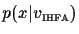 $p(x\vert v_{\scriptscriptstyle \rm IHFA})$