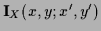 ${\bf I}_X(x,y;x^\prime,y^\prime)$