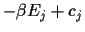 $-\beta E_j+c_j$