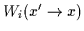 $W_i(x^\prime \rightarrow x)$
