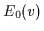 $E_0(v)$