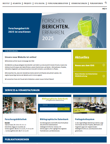 Screenshot Startseite Neue Homepage