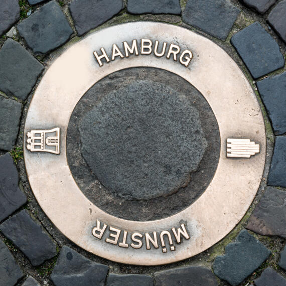 Münster, Salzstraße, Hanse-Steine