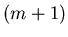 $(m+1)$