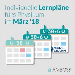 Amboss Neuer Physikums Lernplan Online Aktuelles