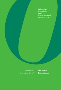 Cover The Oxford Research Encyclopedia of Germanic Linguistics