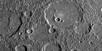 Surface of planet Mercury