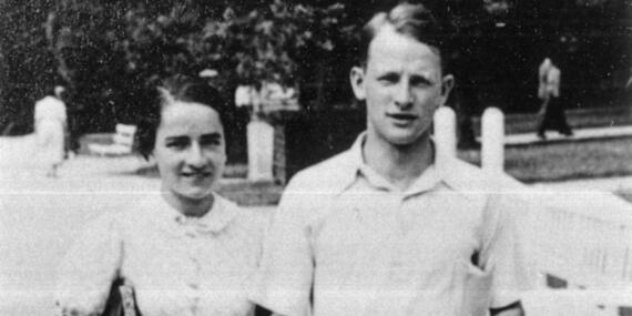 Verlobungspaar Gerda Waldeck und Siegfried Friedeman, 1937