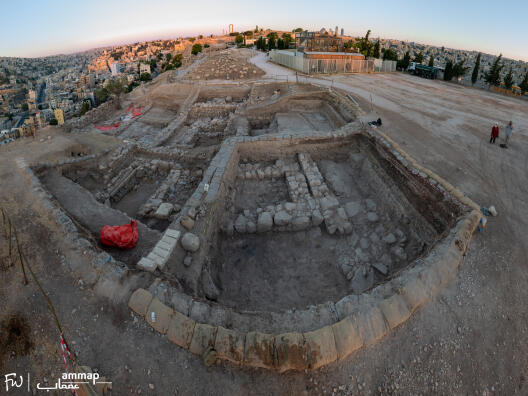 Panorama Overview of the amman citadel excavation areas 2026