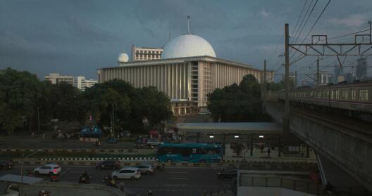 Die Istiqlal Moschee in Jakarta.