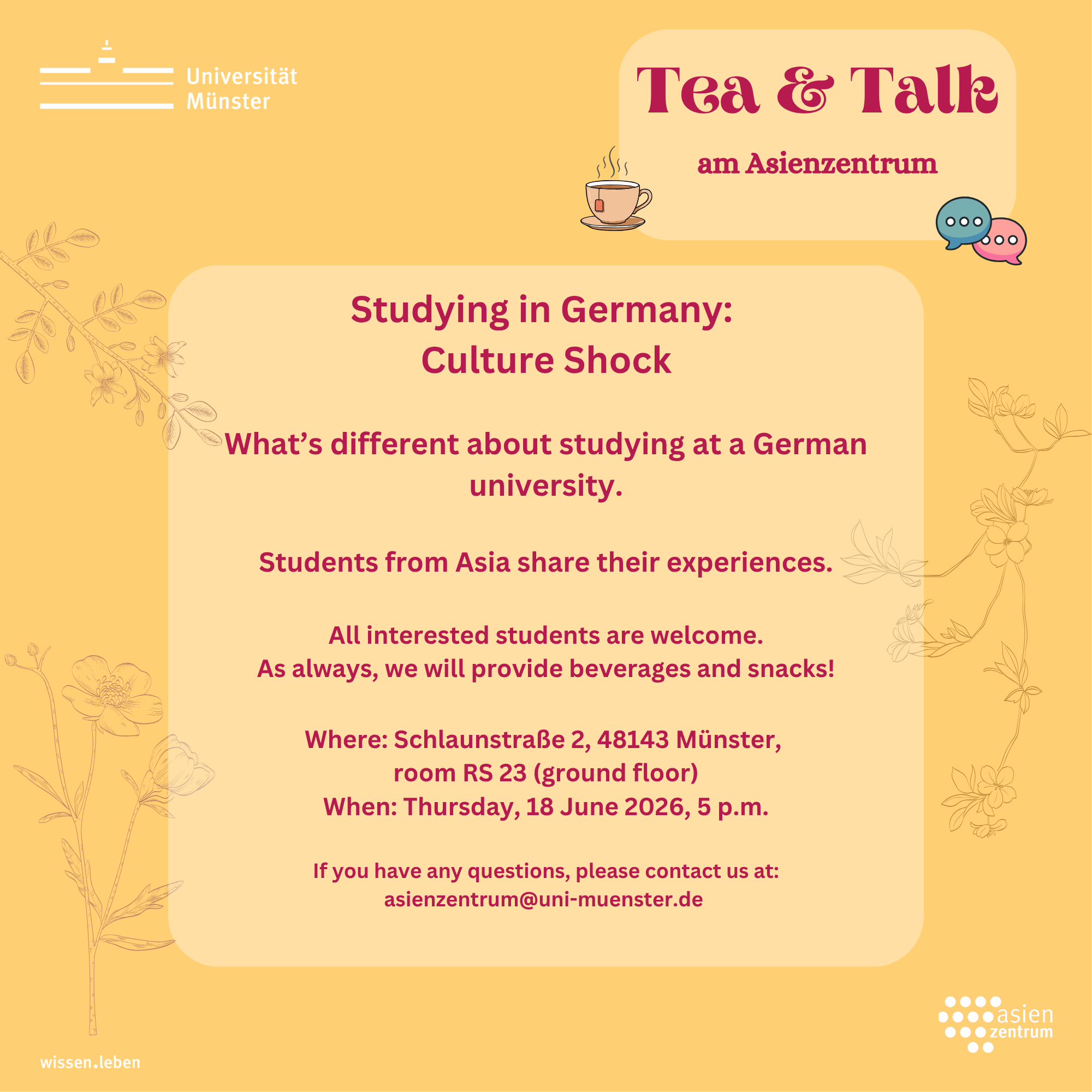 Tea & Talk, 18 June 2026