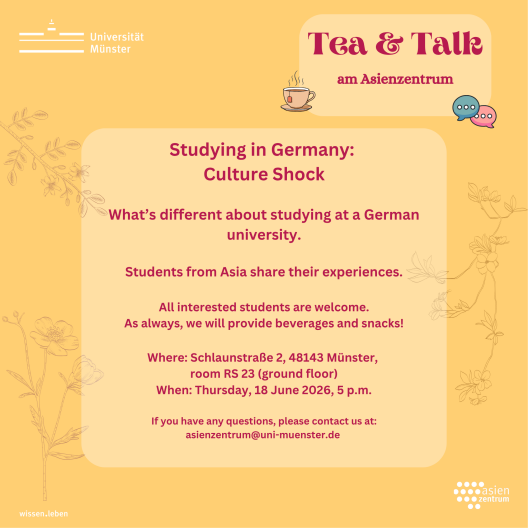 Tea & Talk, 18. Juni 2026