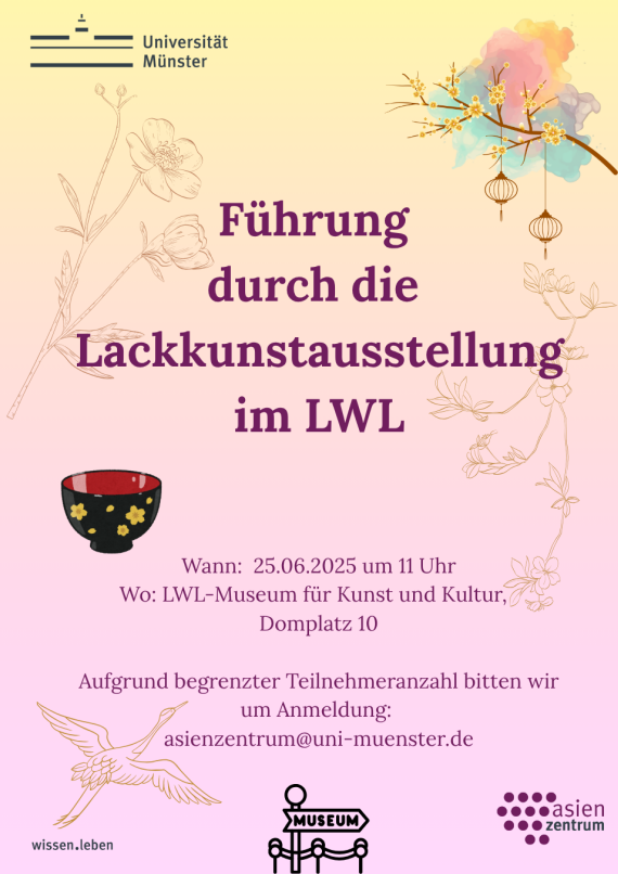 Fuehrung Lackkunstausstellung Poster