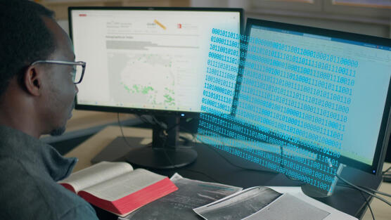 Frame from the DH film by the University of Münster (link to video on YouTube)