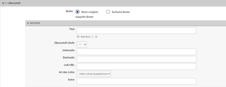 Screenshot Imperia Überschrift