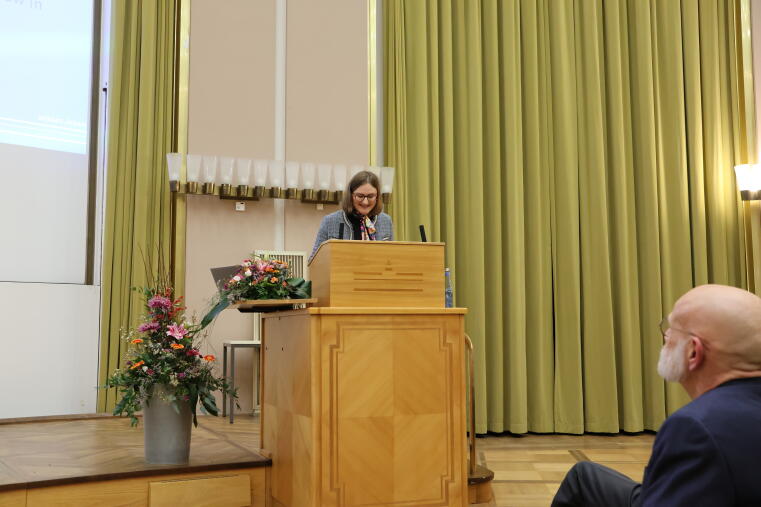 Dr. Victoria Dawn Lacis, Preisätrgerin des Dissertationspreises der Universität Münster