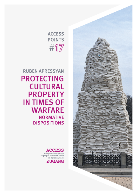 Cover of the volume "Protecting Cultural Property in Times of Warfare: Normative Dispositions"