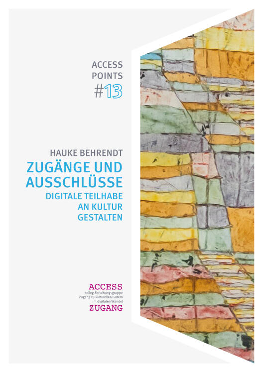 Cover of the volume "Zugänge und Ausschlüsse"