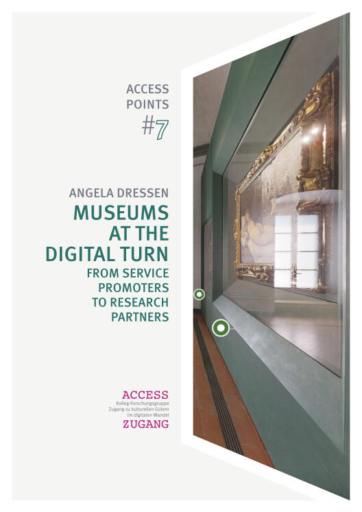 Cover of the volume “Museums at the digital turn – from service promoters to research partners”