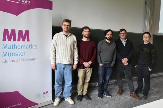 Lukas Niebel, Andrea Vaccaro, João Nuno Pereira Lourenço, Athanasios Chatzikaleas and Zhixiang Wu presented their research topics.