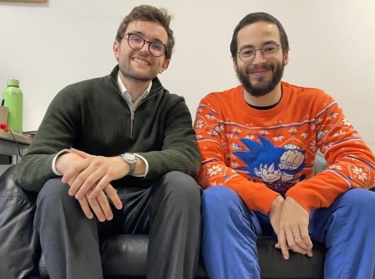 Host Carlo Kaul with Maxime Ramzi. 