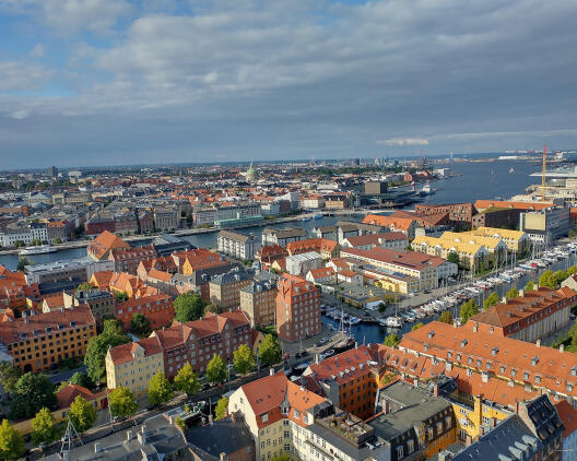 Blick über Kopenhagen.
