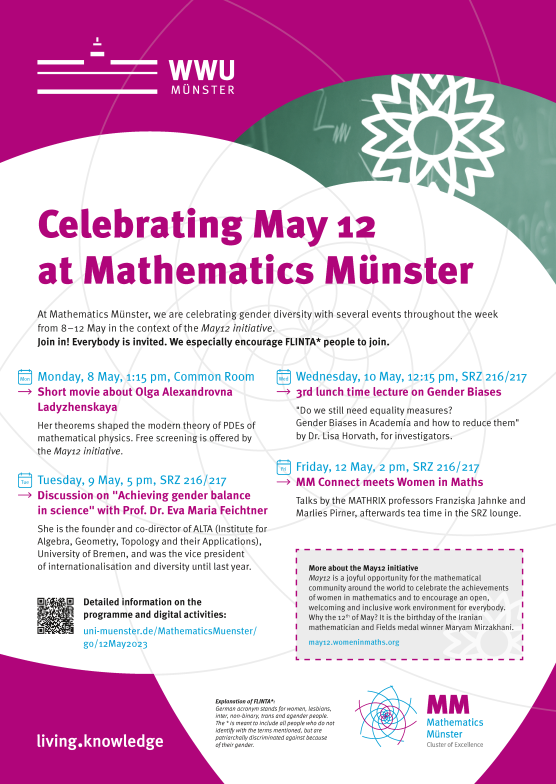 Poster 12 May 2023 at Mathematics Münster