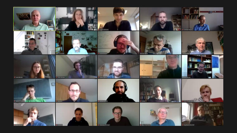 Photo from the zoom meeting of the opening colloquium