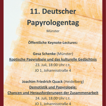 Keynote-Lectures Papyrologentag 2026