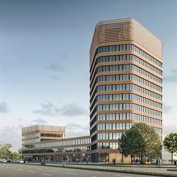 Das neue Servicezentrum, Eingang zum Forschungscampus Ost des UKM