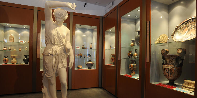 Displays in the Archaeological Museum