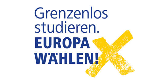 Logo Grenzenlos studieren. Europa wählen!