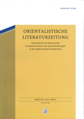 Cover Orientalische Literaturzeitung