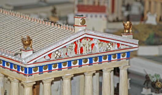 Model of the Temple of Zeus owned by the Archaeological Museum