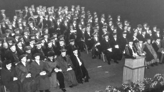 Rektoratsübergabe 1956