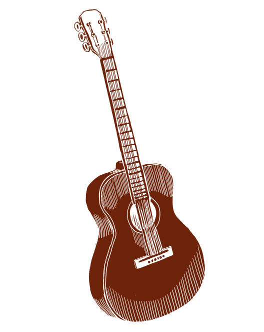 Zeichnung Gitarre