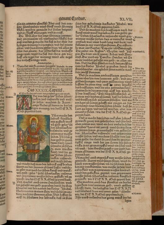 Seite aus der Dietenberger Bibel von 1534