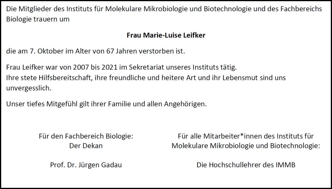 Homepage fb biologie