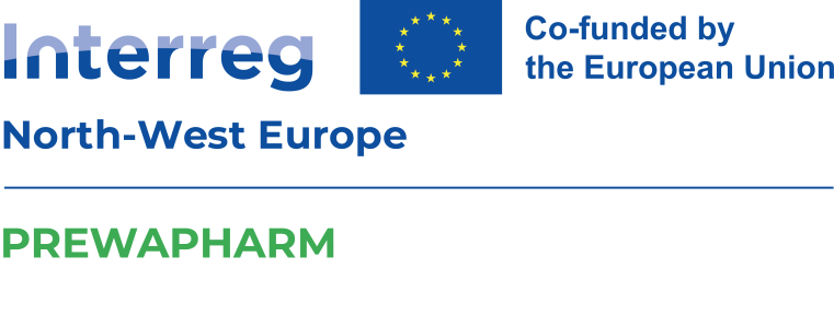 Logo des Interreg North-West Europe Projekts PREWAPHARM
