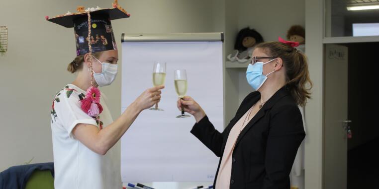 Gratulation von Doktormutter Prof. Dr. Simone Kröger